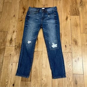 J Crew distressed 100% cotton jeans size 26